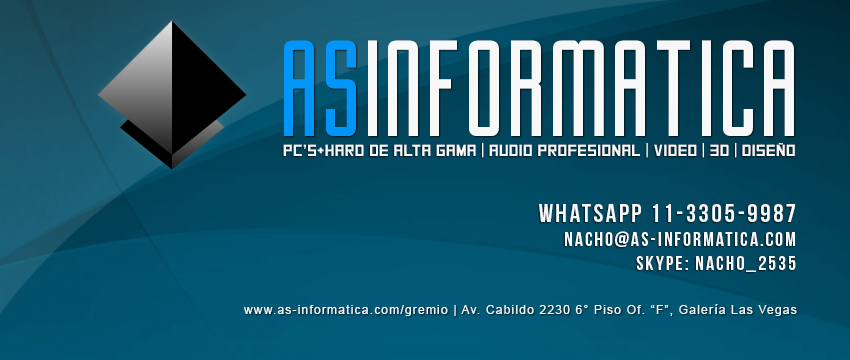 [LISTADO] Lista de precios ONLINE Nacho AS INFORMATICA Hardware - PCs - Audio y mucho más Portada